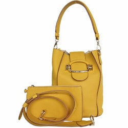 Tod's shoulder bag, handbag, leather, yellow, women's, s0352a