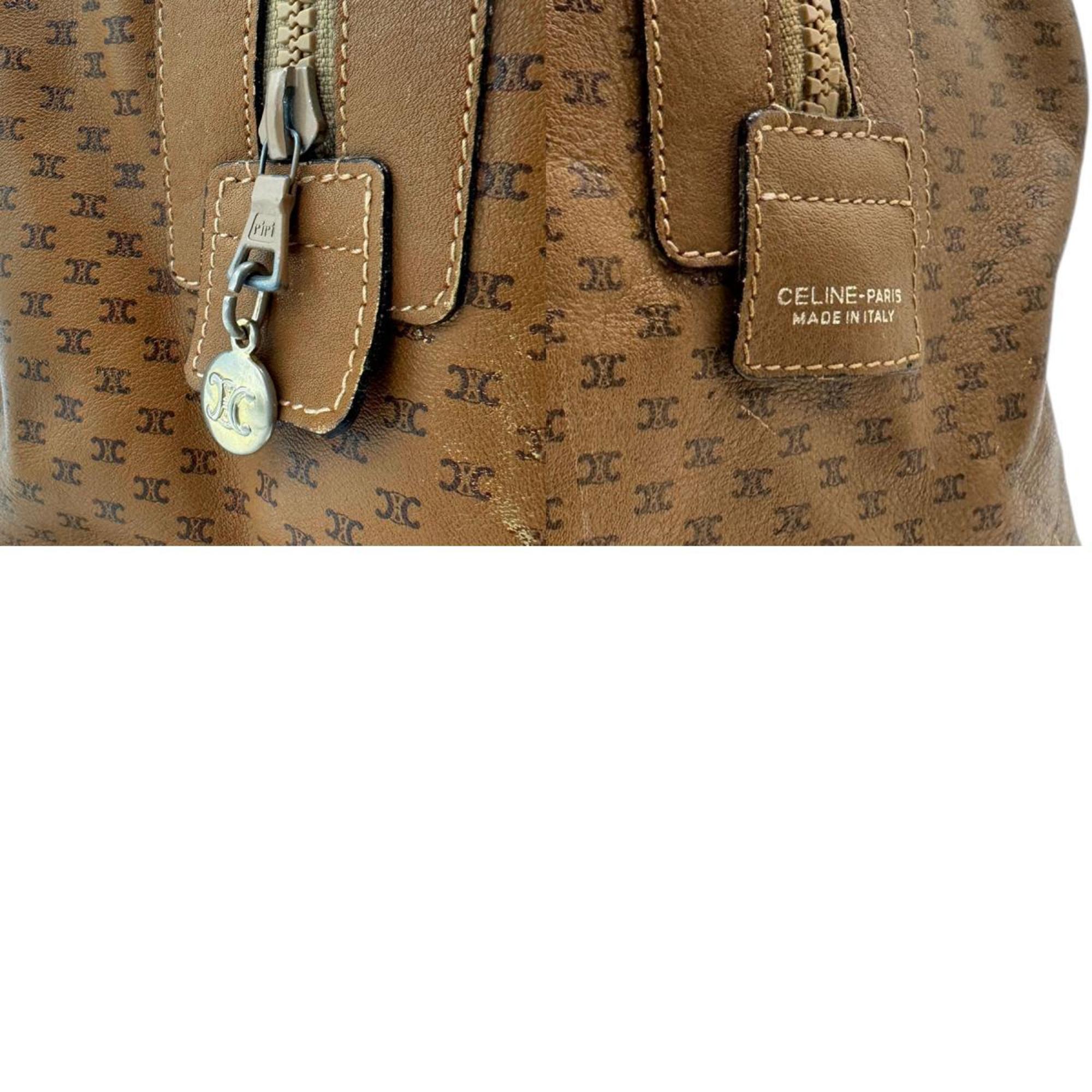 CELINE handbag leather brown ladies n0440