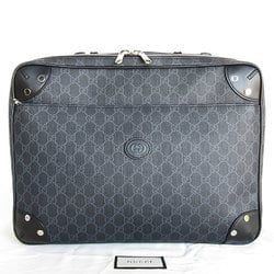 GUCCI Handbag Backpack Bag GG Supreme Black Grey Silver Men's 658543 s0353a