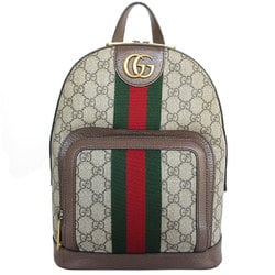 GUCCI Backpack GG Marmont Supreme Canvas Brown Gold Men's Women's 547965 s0354a