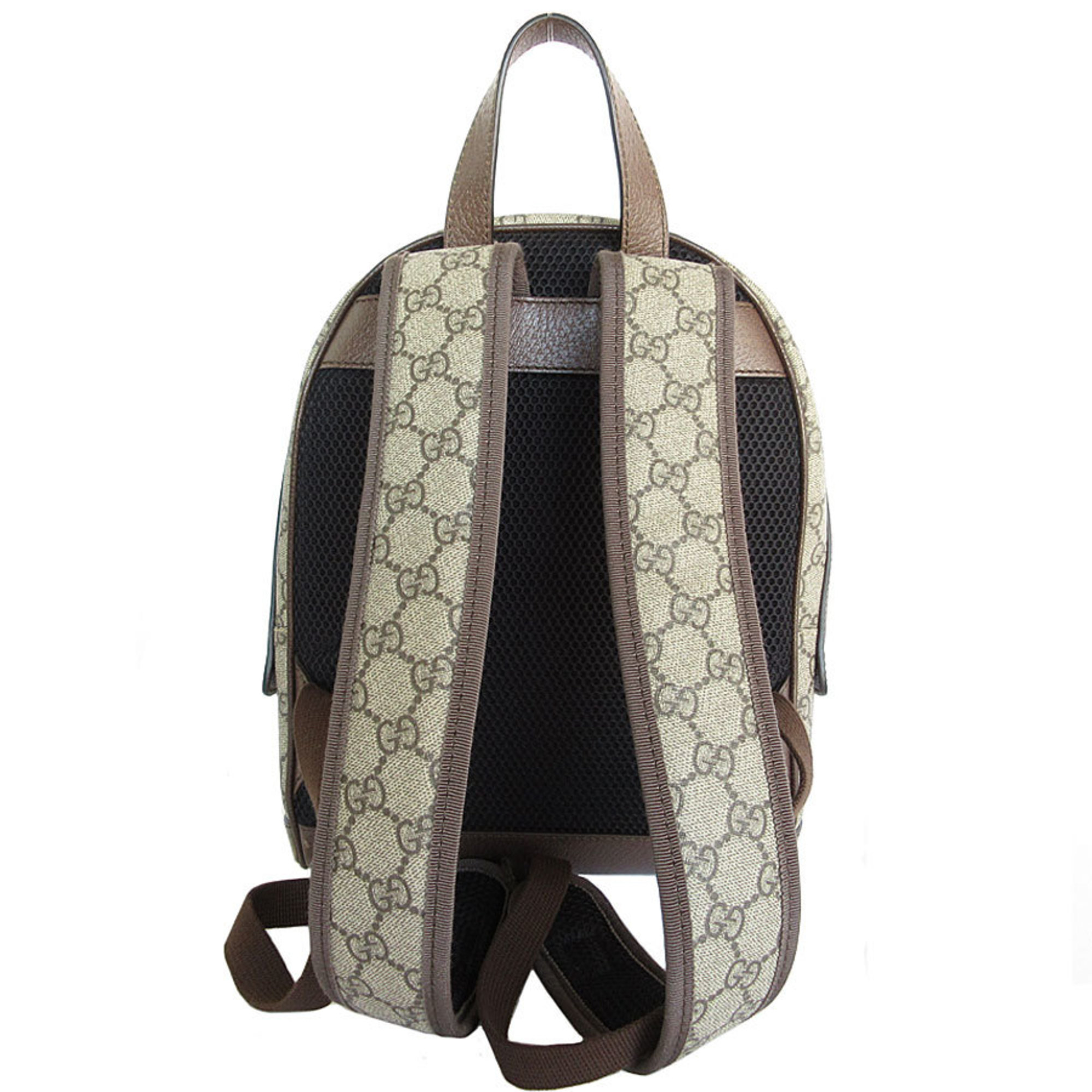 GUCCI Backpack GG Marmont Supreme Canvas Brown Gold Men's Women's 547965 s0354a