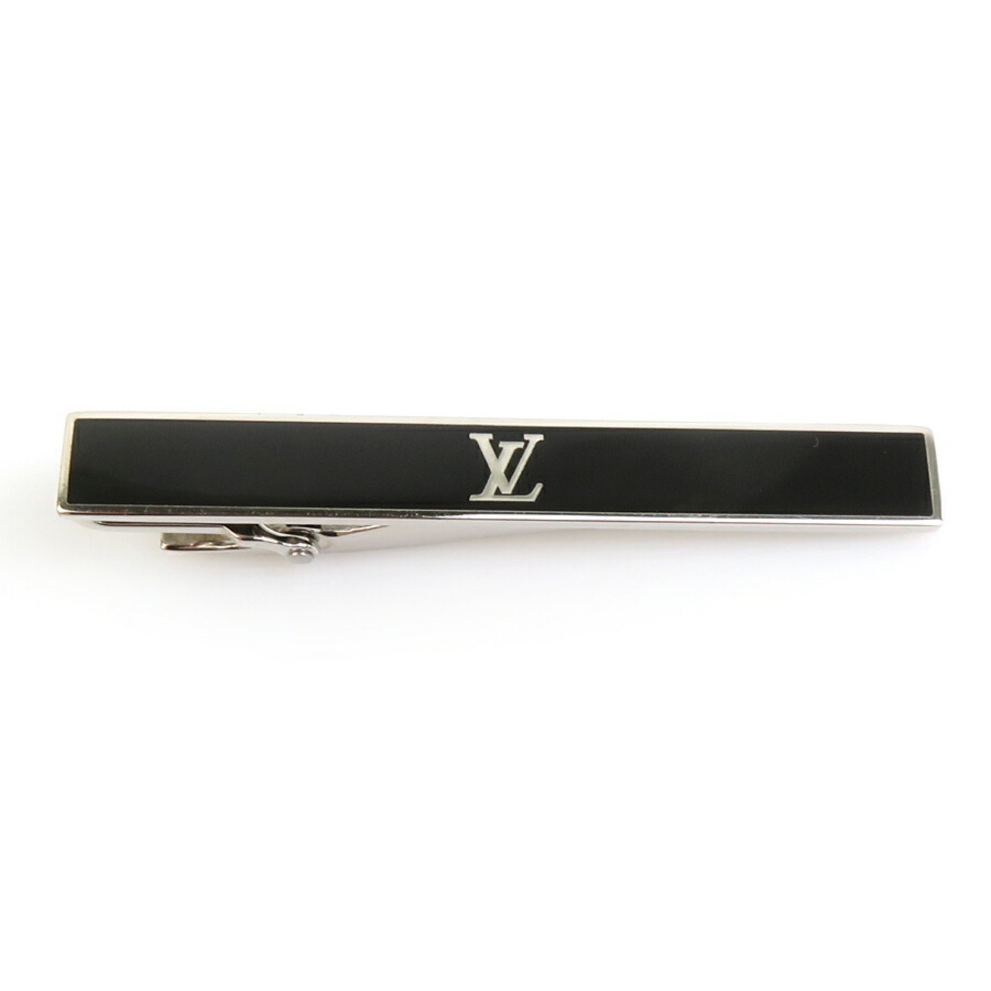 Louis Vuitton LOUIS VUITTON tie clip LV Award metal black x silver men's M00913 h30576k