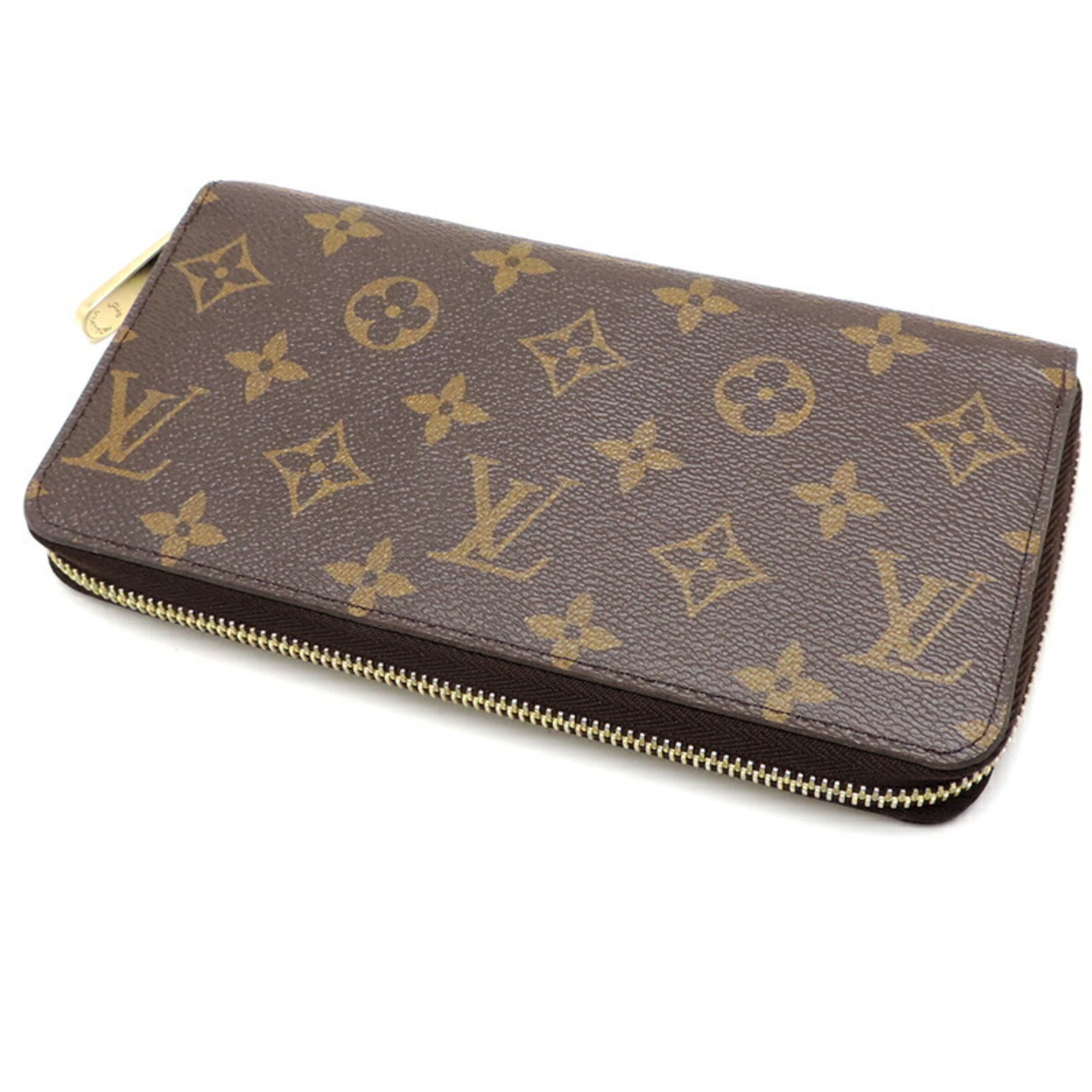 Louis Vuitton Zippy Wallet Women's and Men's Long M41895 Monogram Brown