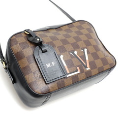 Louis Vuitton Santa Monica Initial Women's Shoulder Bag N40189 Damier Ebene (Brown)