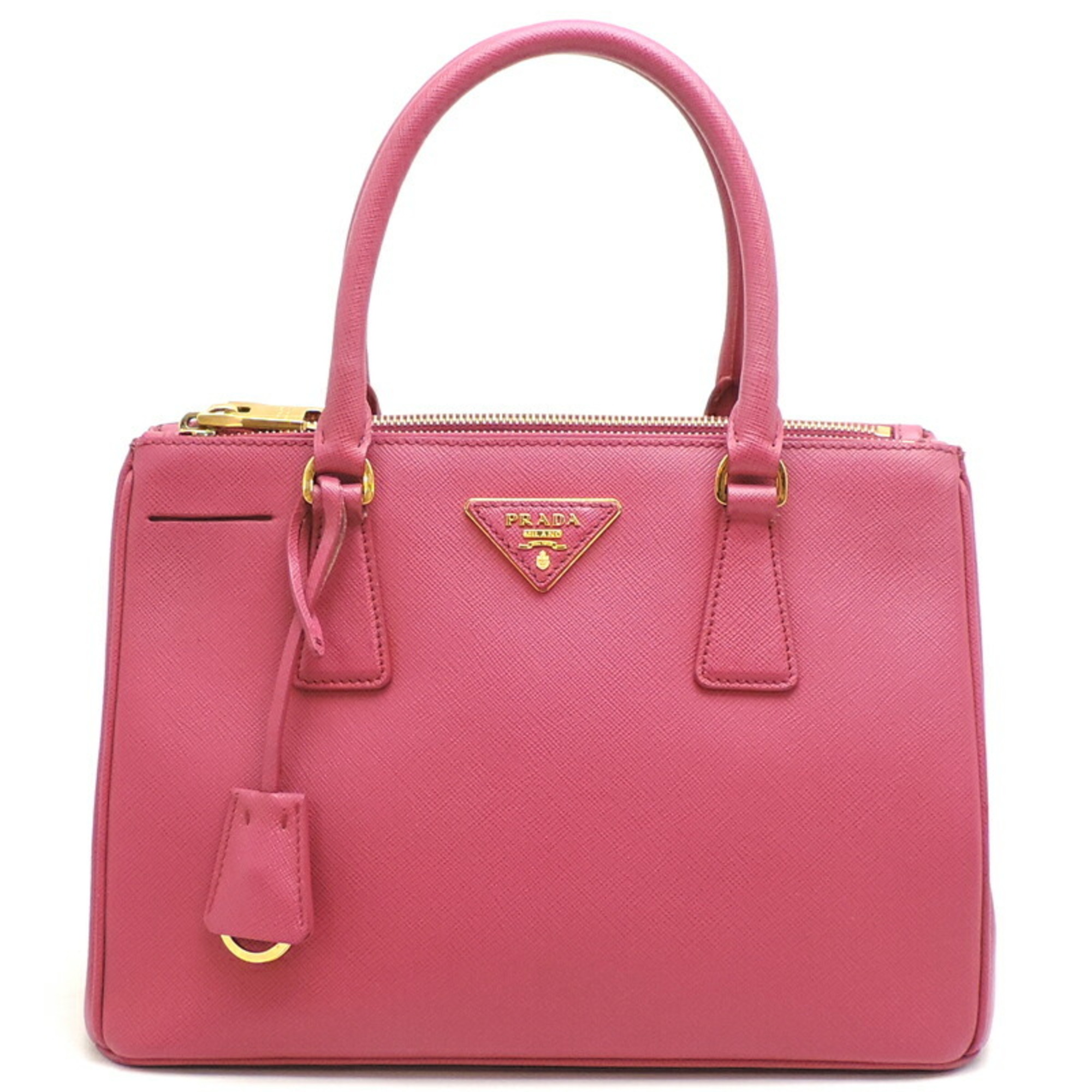 Prada Galleria Medium Women's Handbag BN2274 Saffiano Leather Pink