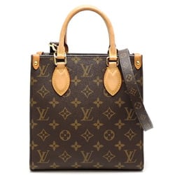 Louis Vuitton Sac Plat BB Women's and Men's Handbag M46265 Monogram Brown