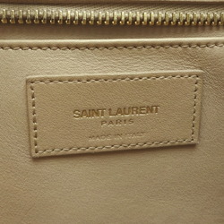 Saint Laurent Paris Baby Cabas Bag Women's Shoulder 424868 Leather Beige