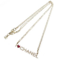 CHANEL Necklace Metal Enamel Gold Purple Women's s0366a