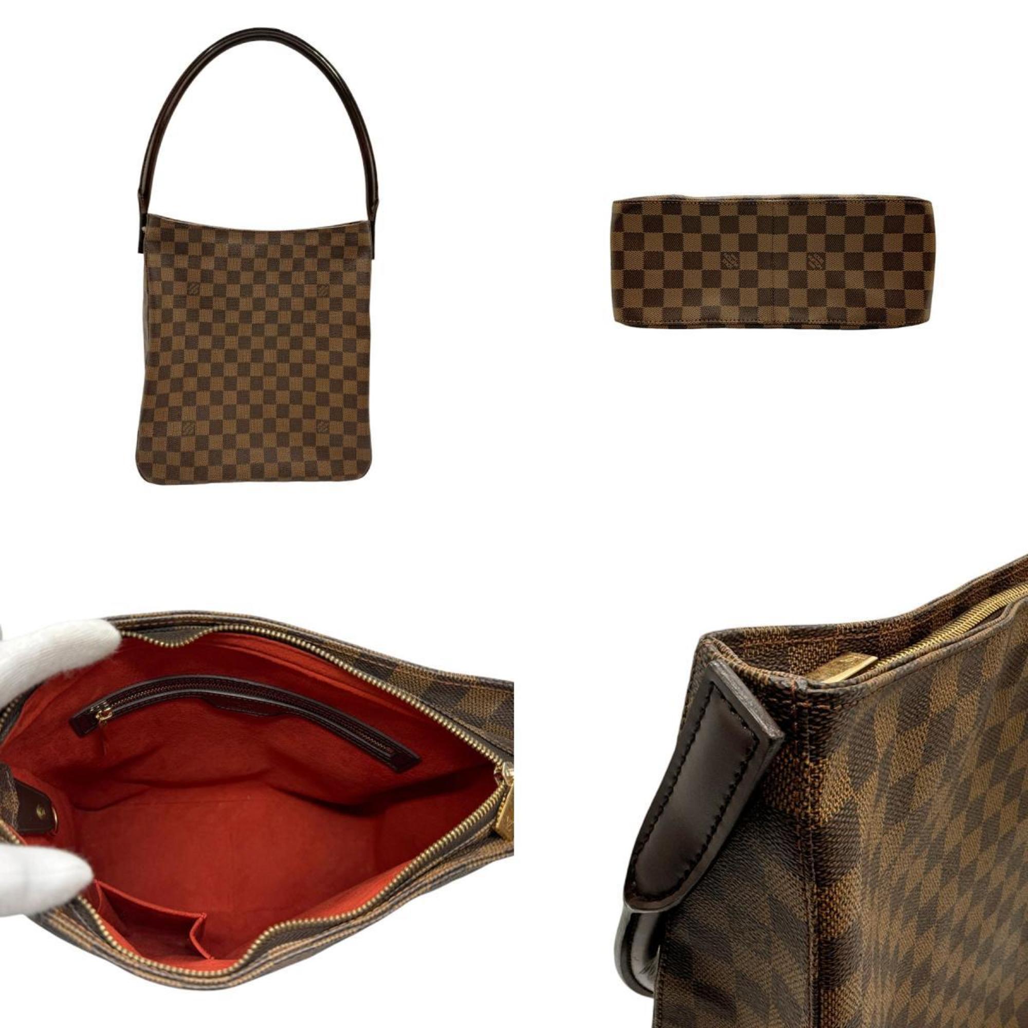 Louis Vuitton LOUIS VUITTON Shoulder Bag Damier Looping GM Canvas Brown Women's N51144 z2567