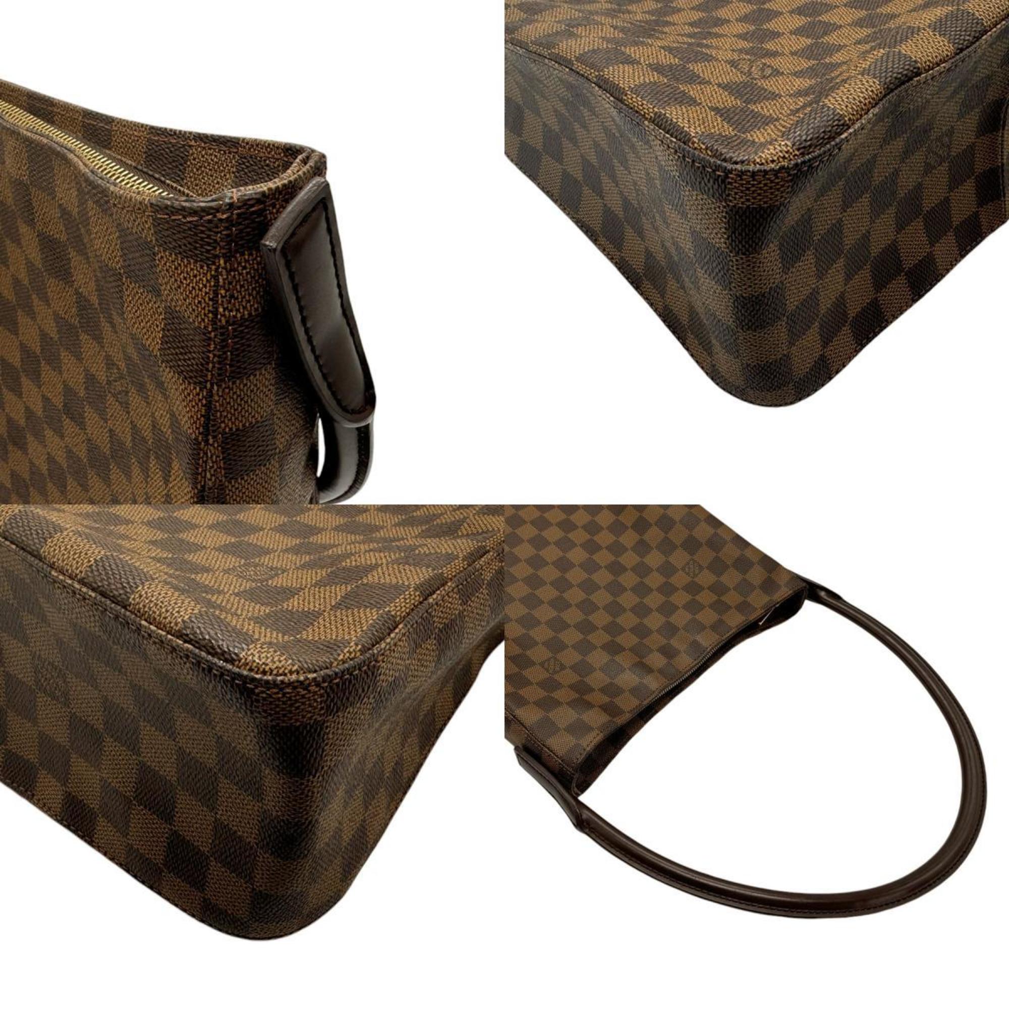 Louis Vuitton LOUIS VUITTON Shoulder Bag Damier Looping GM Canvas Brown Women's N51144 z2567