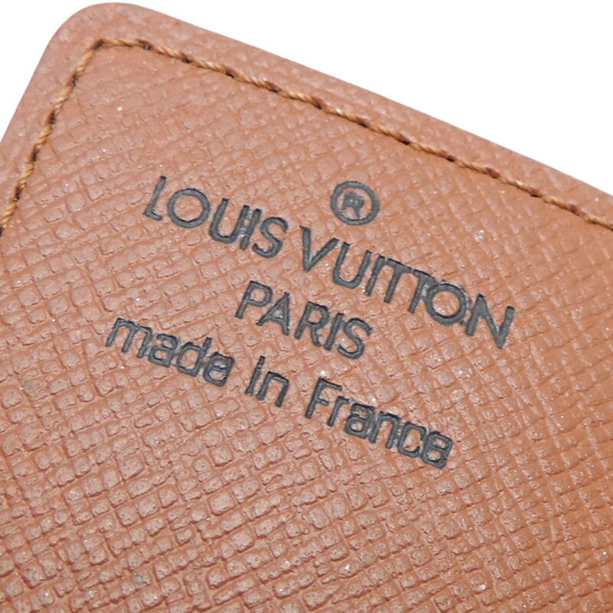 Louis Vuitton Porte Carte Credit Pression Women's and Men's Card Case M60937 Monogram Brown