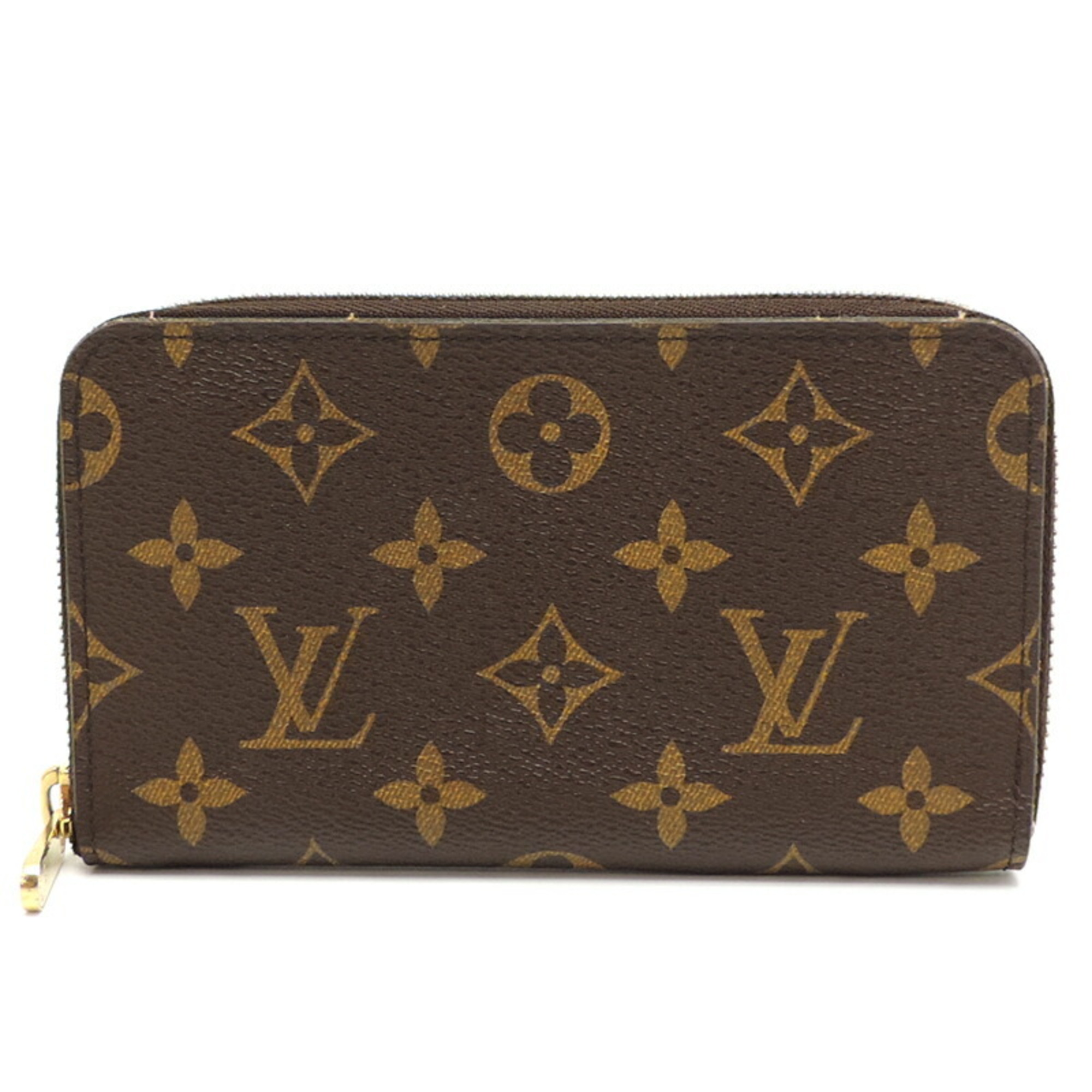 Louis Vuitton Zippy Compact Wallet Women's and Men's Bi-fold M61440 Monogram Brown