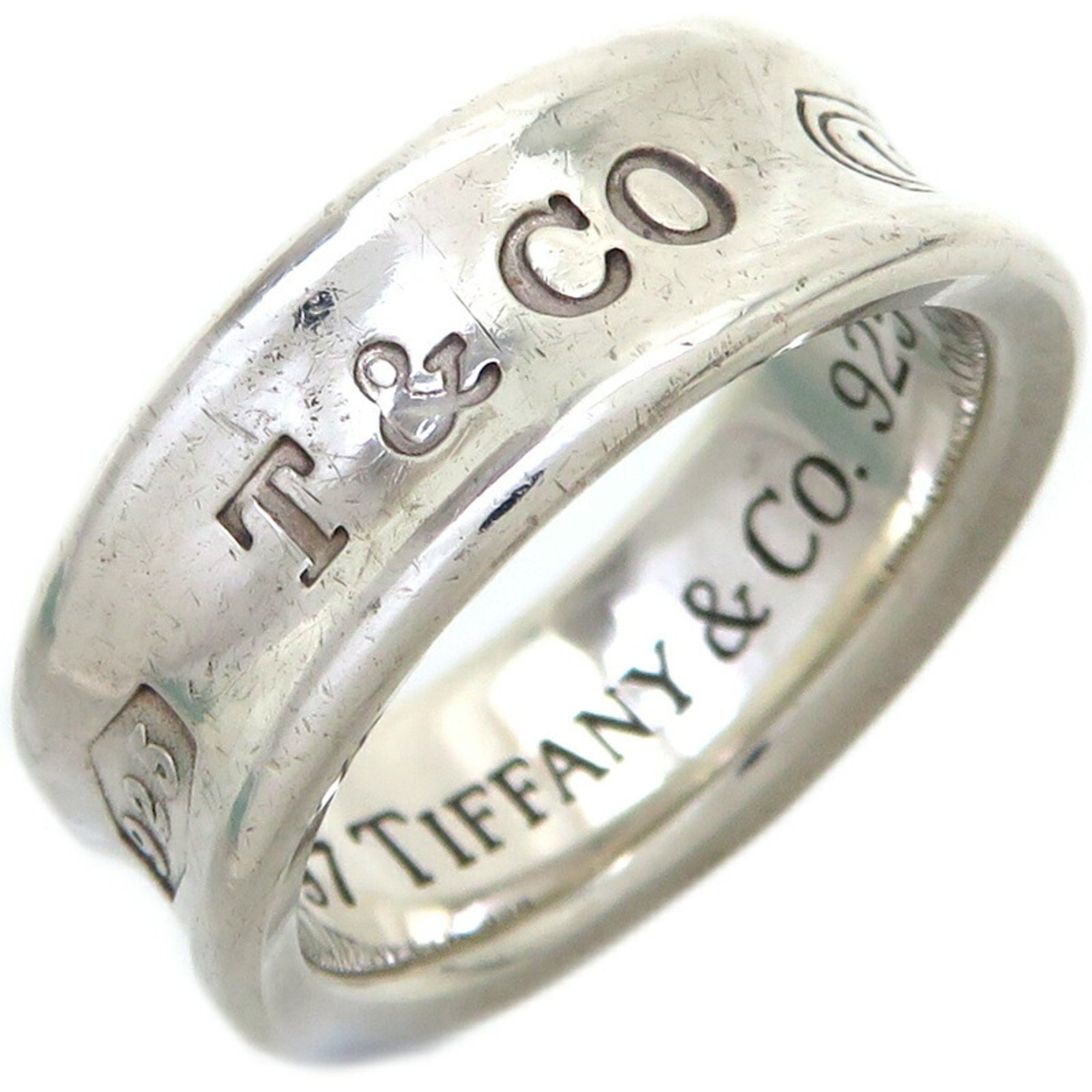 Tiffany SV925 1837 Women's Ring, Silver 925, Size 10