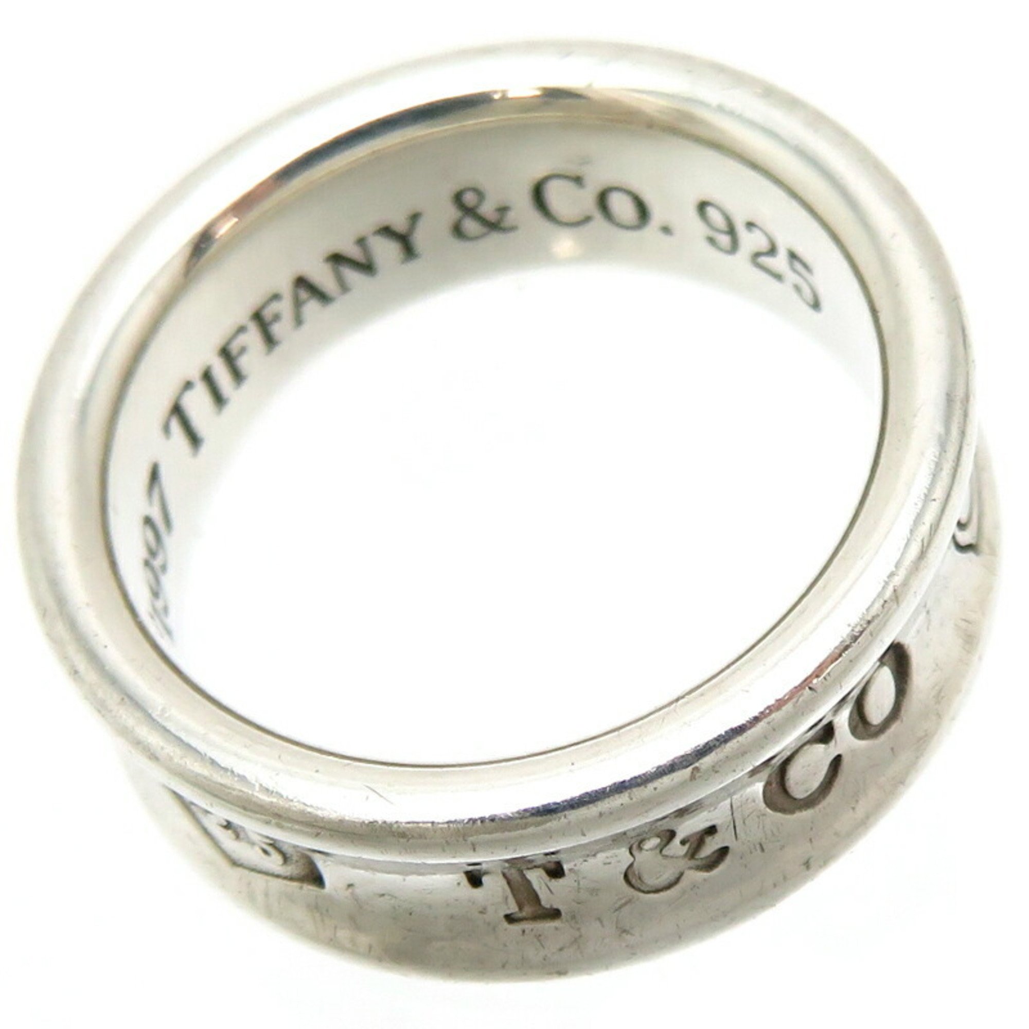 Tiffany SV925 1837 Women's Ring, Silver 925, Size 10