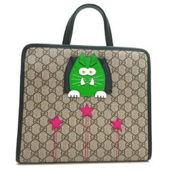 Gucci GG Cat Children's Tote Women's Shoulder Bag 645290 Supreme Beige