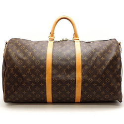 Louis Vuitton Keepall Bandouliere 55 Women's and Men's Boston Bag M41414 Monogram Brown