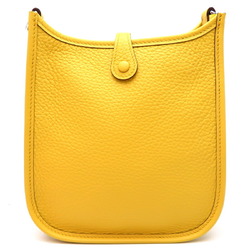 Hermes W stamp 2024 Evelyn TPM Amazon Women's Shoulder Bag Taurillon Clemence Saint Yellow