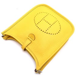 Hermes W stamp 2024 Evelyn TPM Amazon Women's Shoulder Bag Taurillon Clemence Saint Yellow