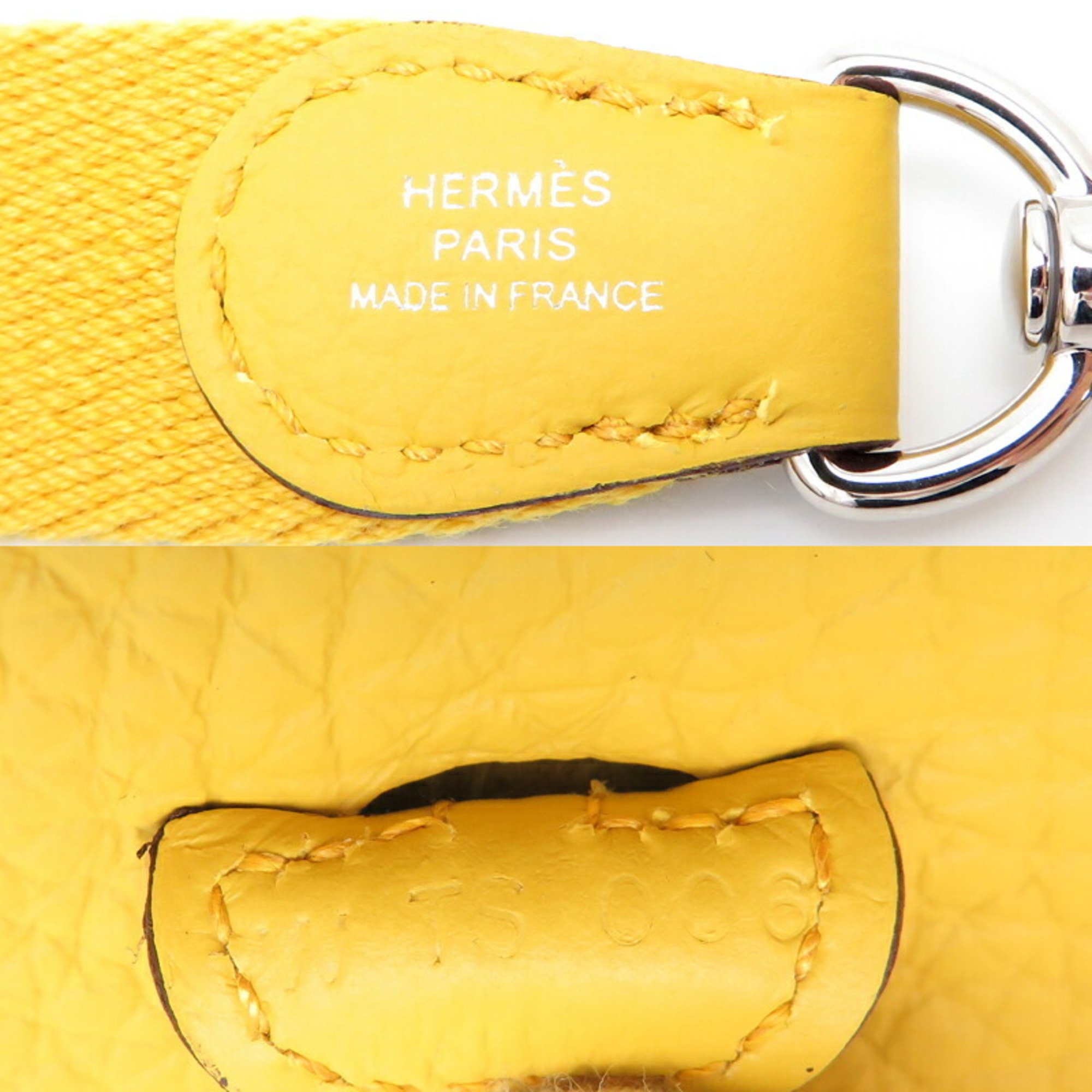 Hermes W stamp 2024 Evelyn TPM Amazon Women's Shoulder Bag Taurillon Clemence Saint Yellow