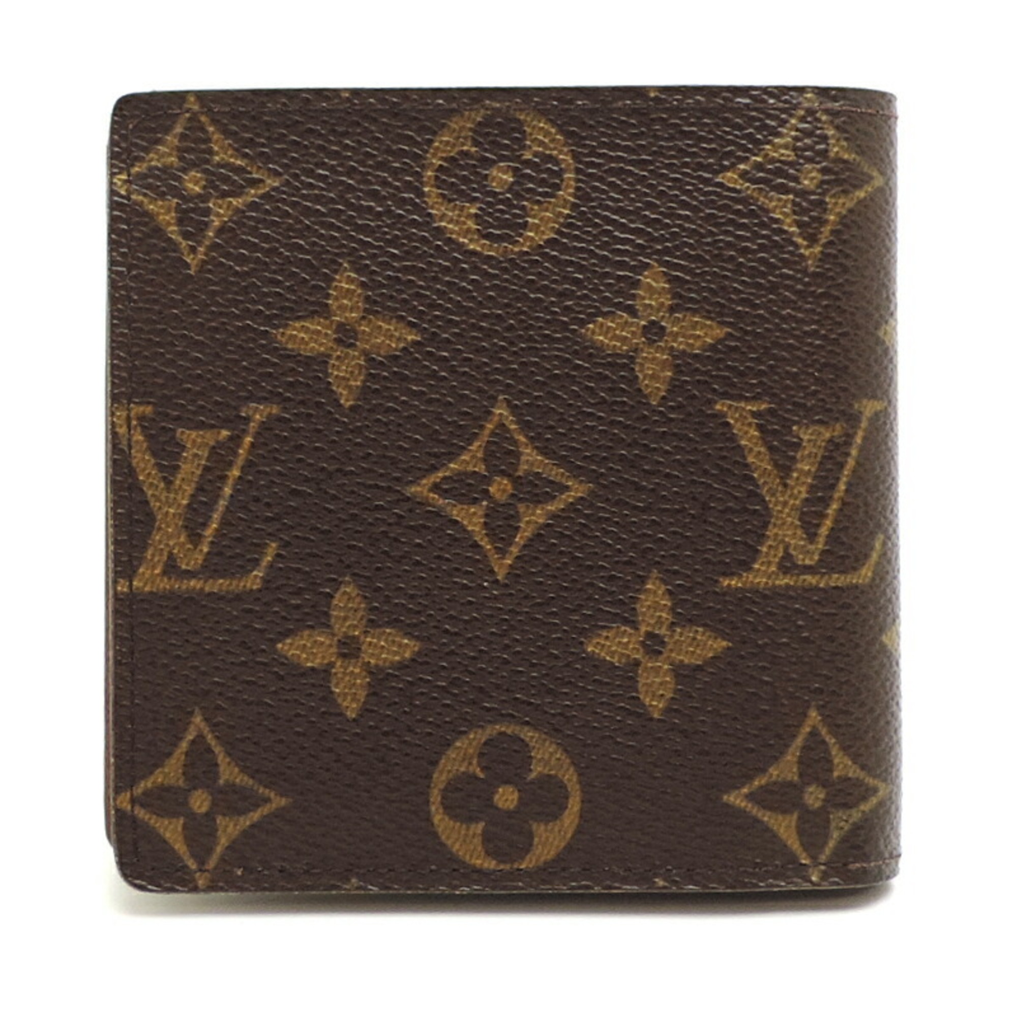 Louis Vuitton Portefeuille Marco Women's and Men's Bi-fold Wallet M61675 Monogram Brown