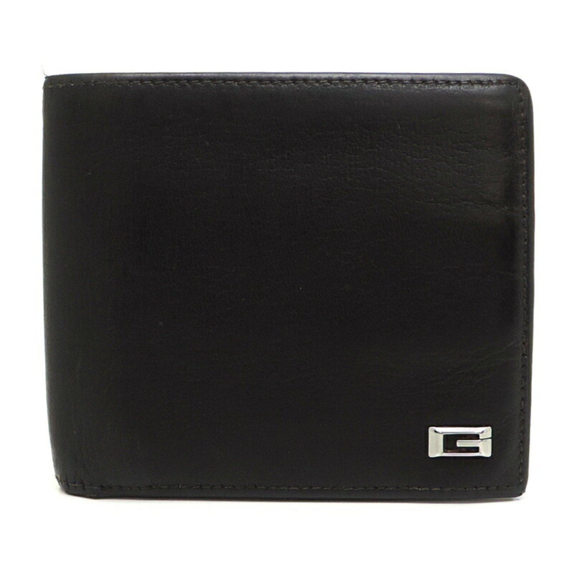 Gucci Women's and Men's Bi-fold Wallet 120949 Leather Black