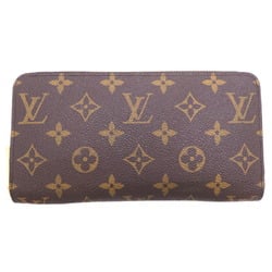 Louis Vuitton Zippy Wallet Women's and Men's Long M60017() Monogram Brown