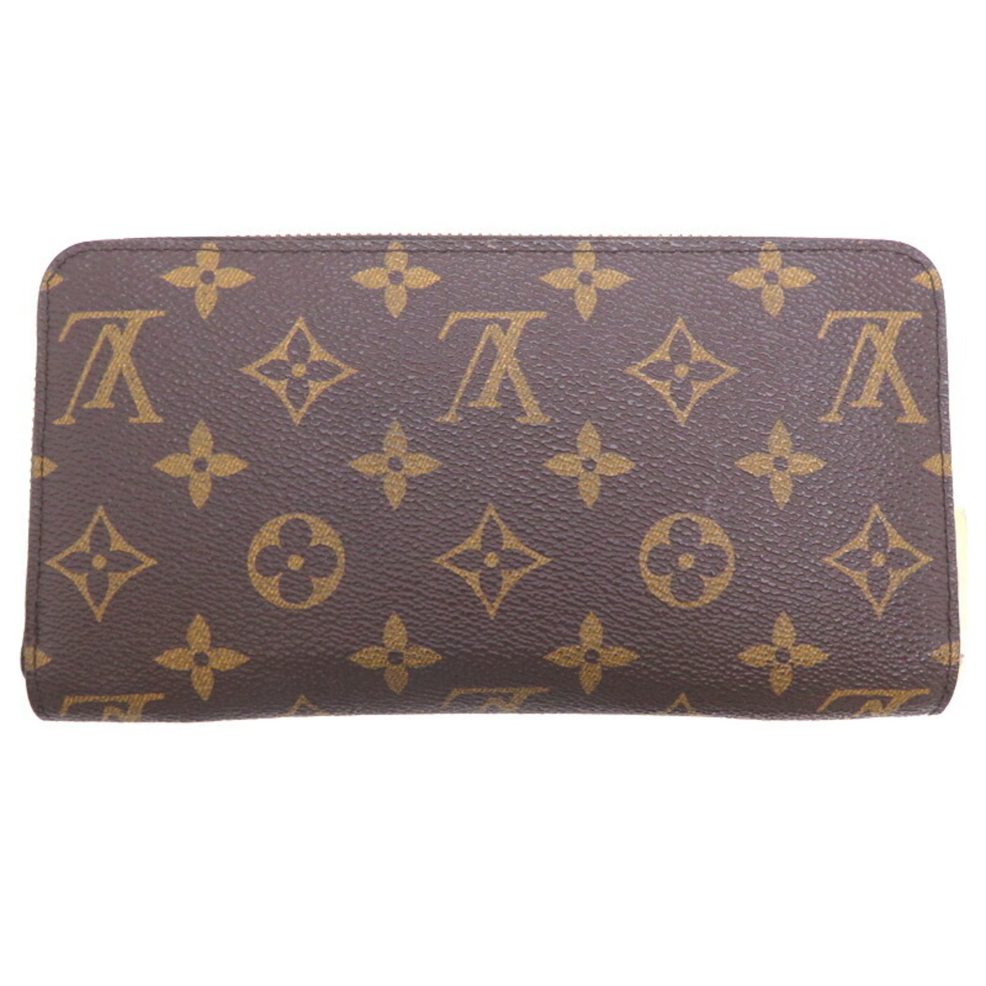 Louis Vuitton Zippy Wallet Women's and Men's Long M60017() Monogram Brown