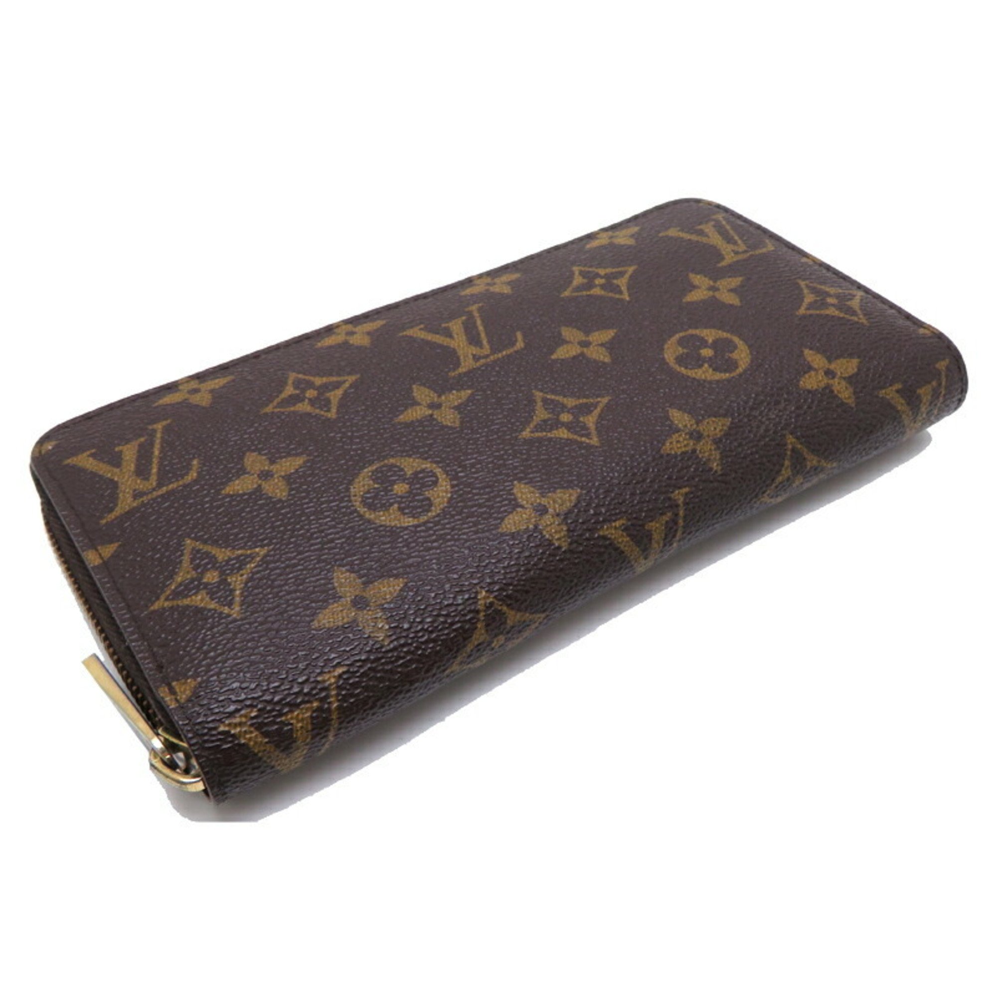 Louis Vuitton Zippy Wallet Women's and Men's Long M60017() Monogram Brown