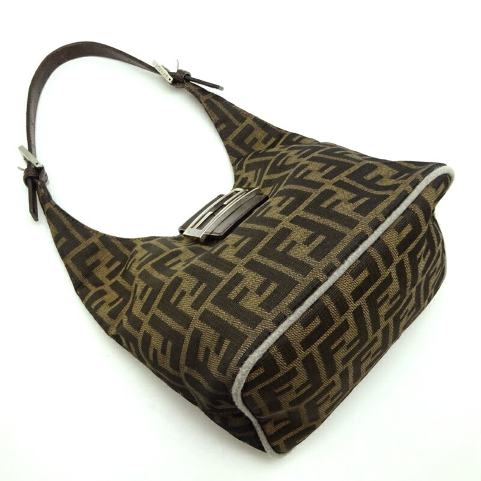 Fendi Women's Handbag Jacquard Brown