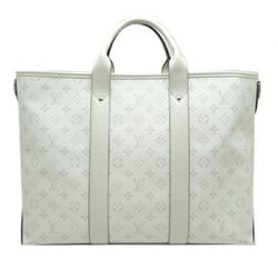 Louis Vuitton Weekend Tote NM No Straps Women's and Men's Boston Bag M30919 Taiga Rama Optic White