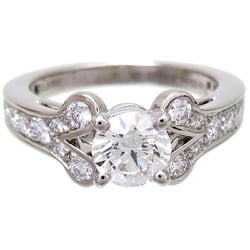 Cartier #47 0.50ct Ballerina Half Diamond Ladies Ring CRN4188547 Pt950 Platinum Size 7