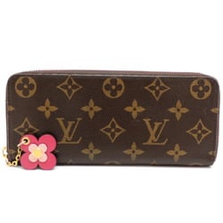 Louis Vuitton Portefeuille Clemence Flower Ladies Long Wallet M64201 Monogram Brown