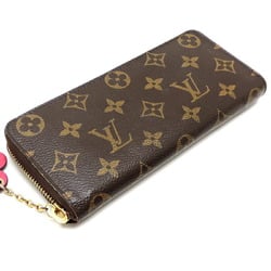 Louis Vuitton Portefeuille Clemence Flower Ladies Long Wallet M64201 Monogram Brown