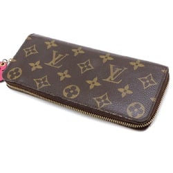 Louis Vuitton Portefeuille Clemence Flower Ladies Long Wallet M64201 Monogram Brown