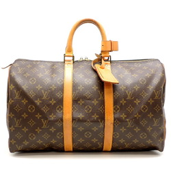 Louis Vuitton Keepall 45 Women's and Men's Boston Bag M41428 Monogram Brown