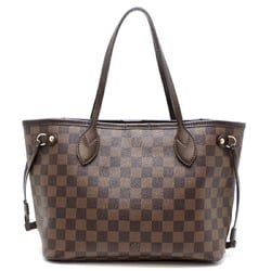 Louis Vuitton Neverfull PM Women's Tote Bag N51109 Damier Ebene (Brown)