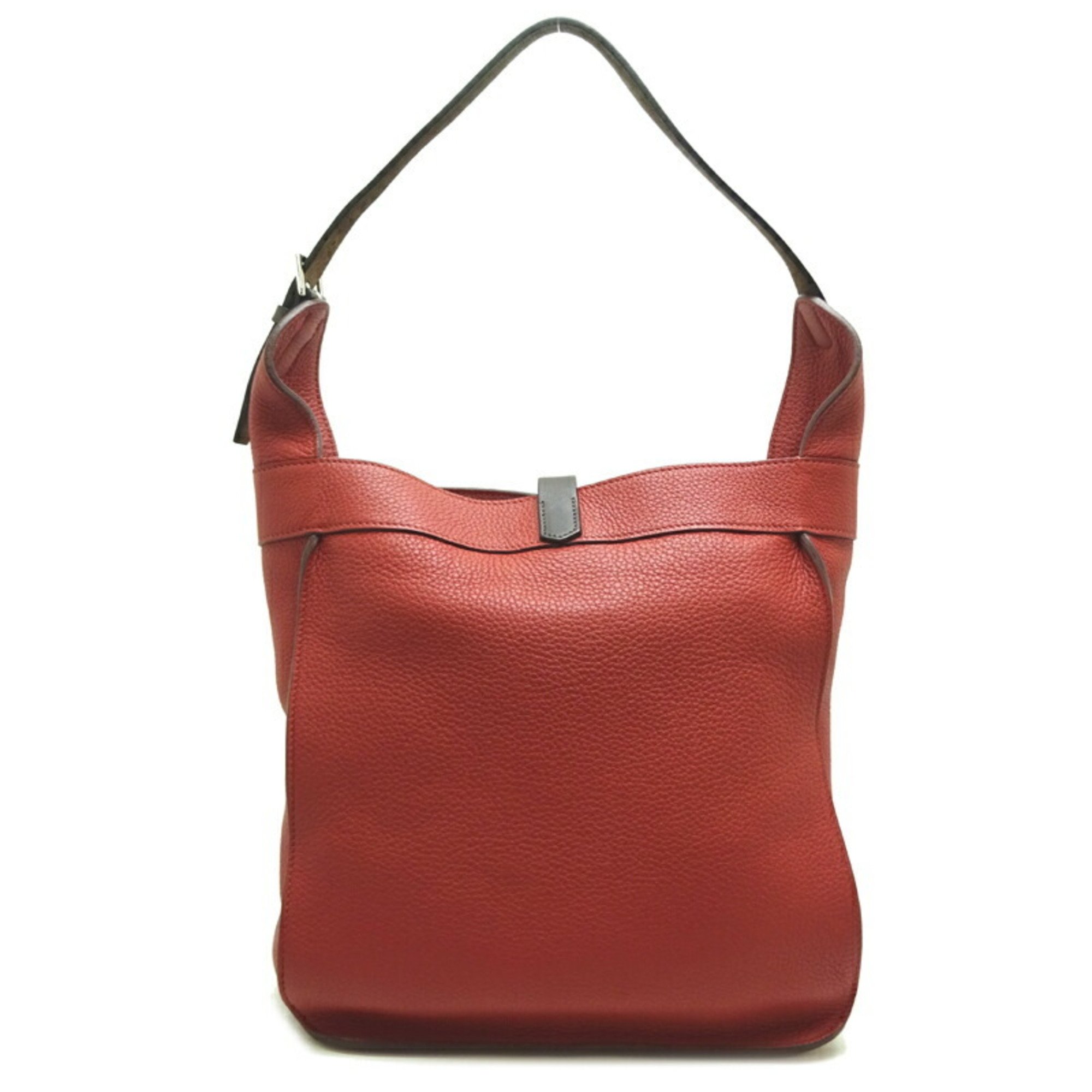 Hermes Marwari PM □M stamped 2009 Women's shoulder bag Taurillon Clemence Rouge glass