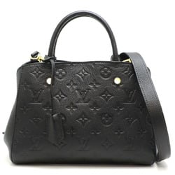 Louis Vuitton Montaigne BB Women's Handbag M41053 Monogram Empreinte Noir (Black)