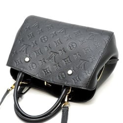 Louis Vuitton Montaigne BB Women's Handbag M41053 Monogram Empreinte Noir (Black)