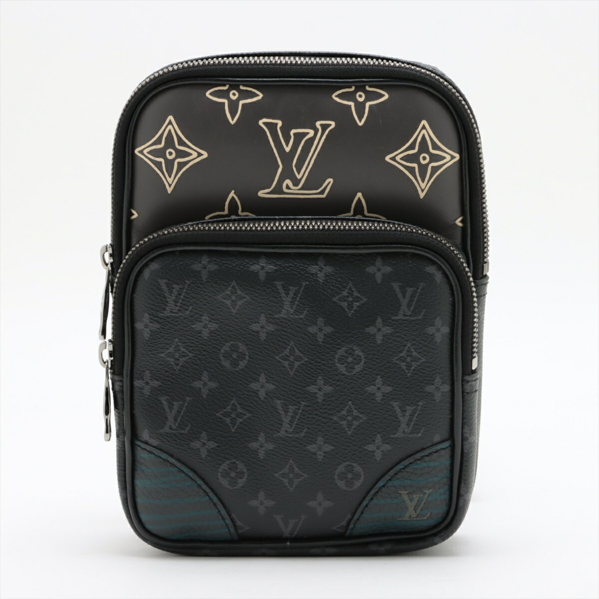 Louis Vuitton Monogram Eclipse Amazon Sling Bag M45439 Body Shoulder Men's