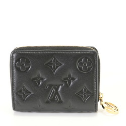 Louis Vuitton RFID Monogram Embossed Portefeuille Lou M81599 Noir Bi-fold Wallet Leather Women's