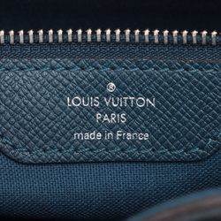 Louis Vuitton Taiga Roman MM Blue Marine M33421 Leather Shoulder Bag for Men