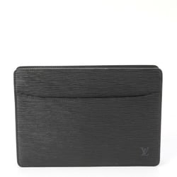 Louis Vuitton Epi Pochette Homme Noir M52522 Leather Second Bag Clutch Pouch Men's