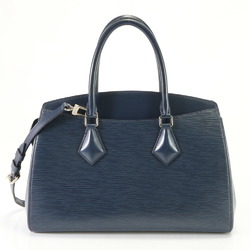 Louis Vuitton Epi Soufflot Indigo Blue M94375 Leather Shoulder Bag Handbag Women's