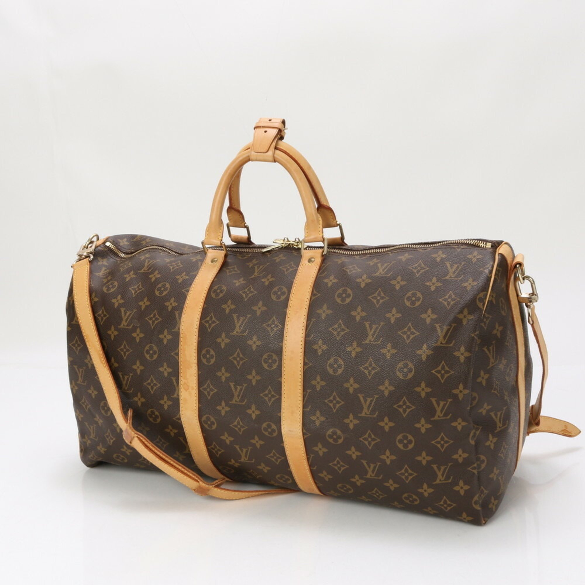 Louis Vuitton Monogram Keepall Bandouliere 55 M41414 Boston Bag Shoulder Men's