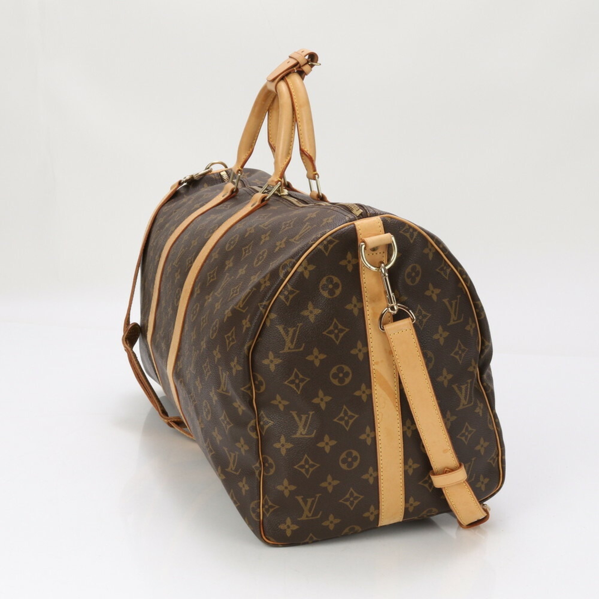 Louis Vuitton Monogram Keepall Bandouliere 55 M41414 Boston Bag Shoulder Men's