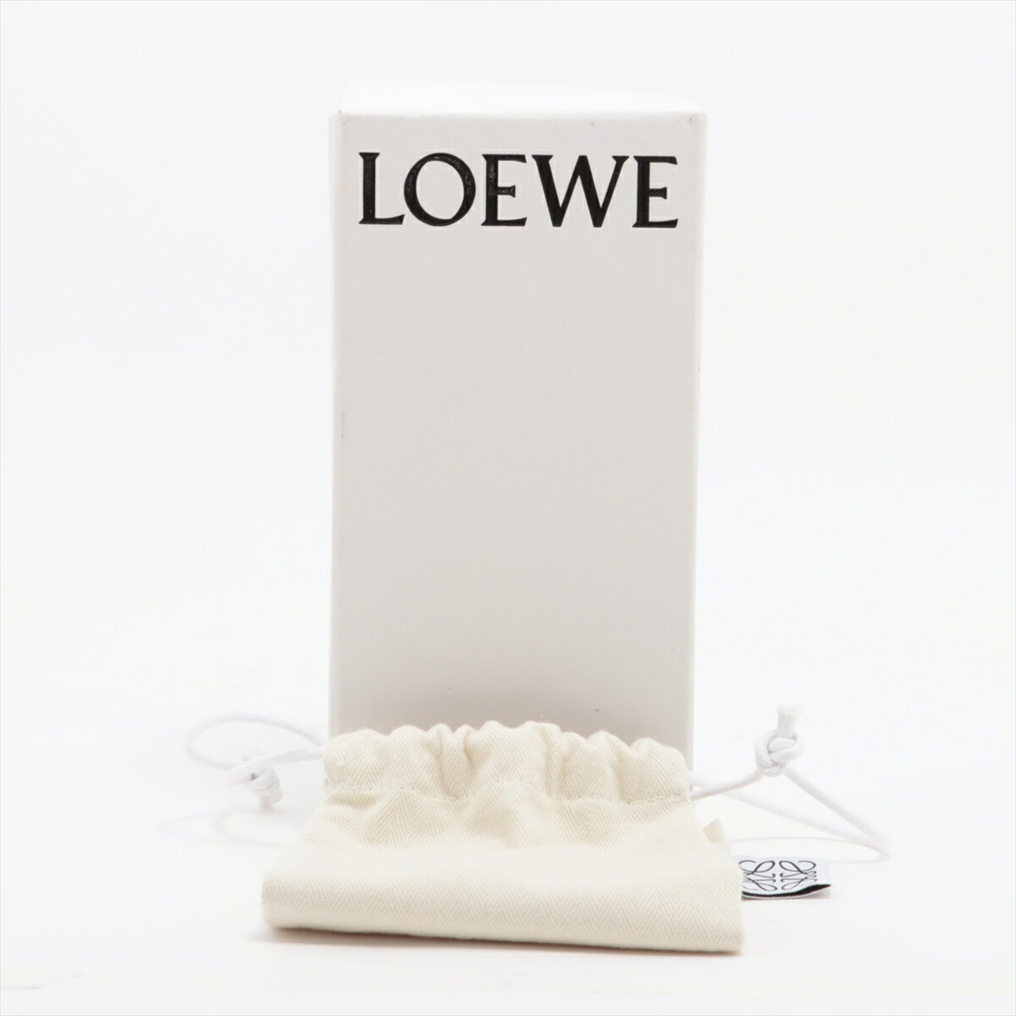 Loewe Felt Puppy Dog Bag Charm Strap Keychain Leather Women's