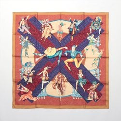 Hermes Carre 90 LES BALLETS RUSSES Russian Ballet Scarf 100% Silk Gold Stole Women's