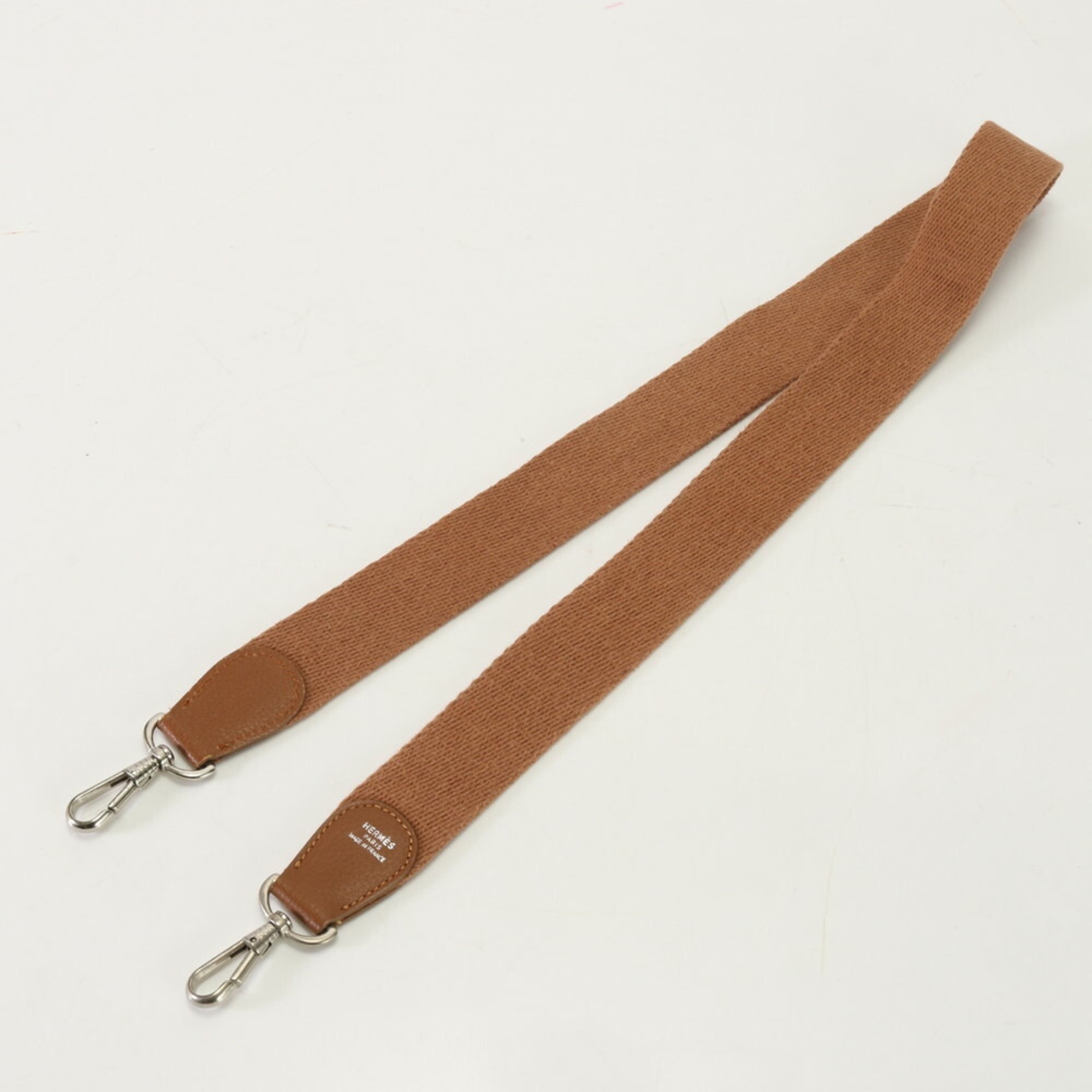 Hermes Leather Shoulder Strap Brown for Evelyn Bags Men