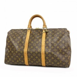 Louis Vuitton Boston Bag Monogram Keepall 50 M41426 Brown Men's Women's